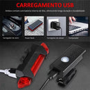 Kit Farol, Lanterna Traseira e Velocímetro para Bicicleta | Recarregável e À Prova d’Água